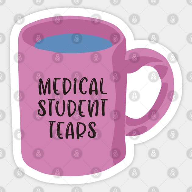 medical student tears funny Sticker by Dr.Bear